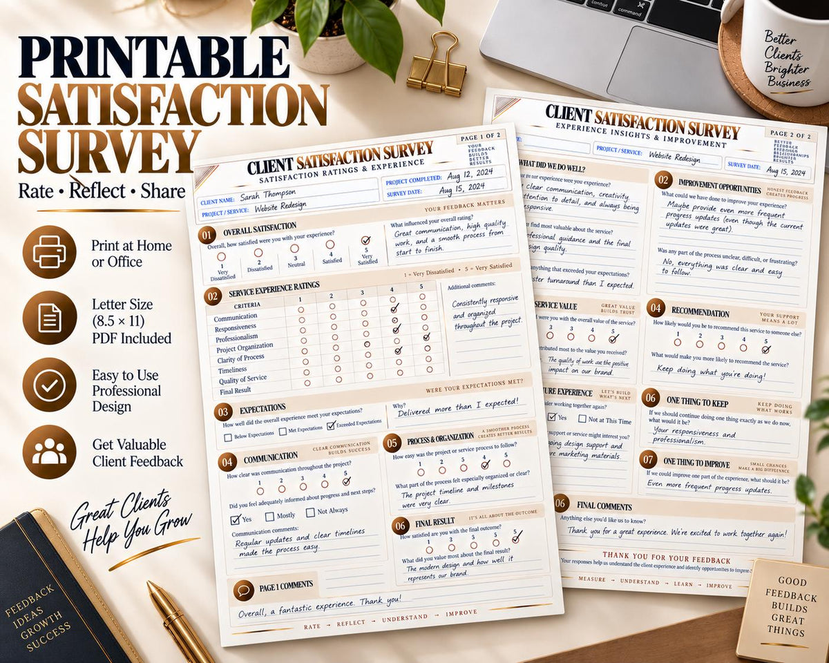 Multi-Page Client Satisfaction Survey — image 7 of 10