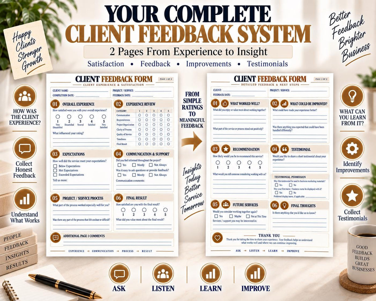 Multi-Page Client Feedback Form — image 2 of 10