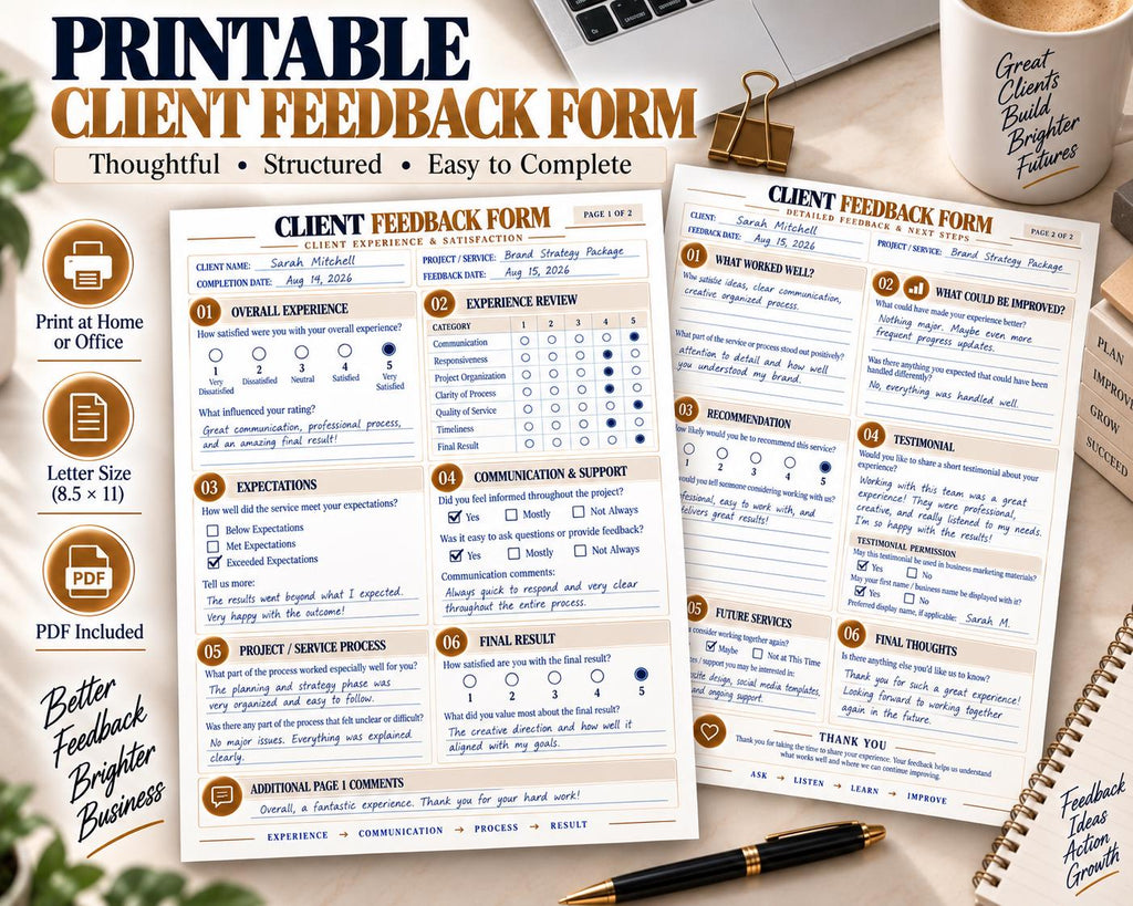 Multi-Page Client Feedback Form — image 7 of 10