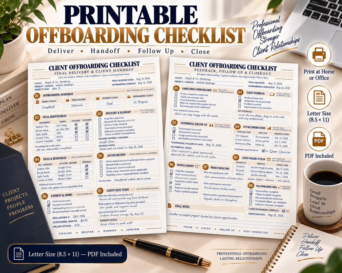 Multi-Page Client Offboarding Checklist — image 7 of 10