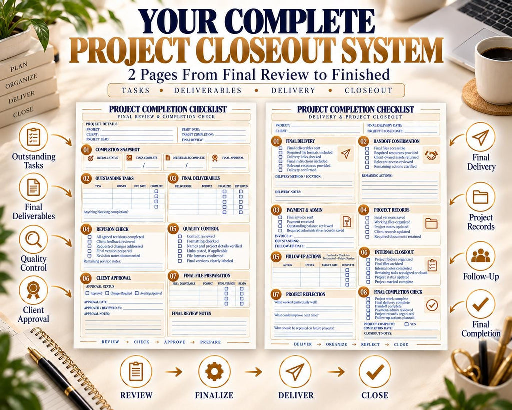 Multi-Page Project Completion Checklist — image 2 of 10