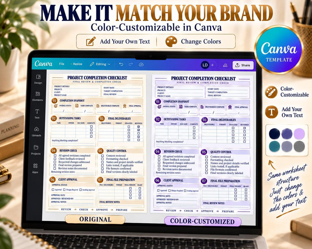 Multi-Page Project Completion Checklist — image 9 of 10