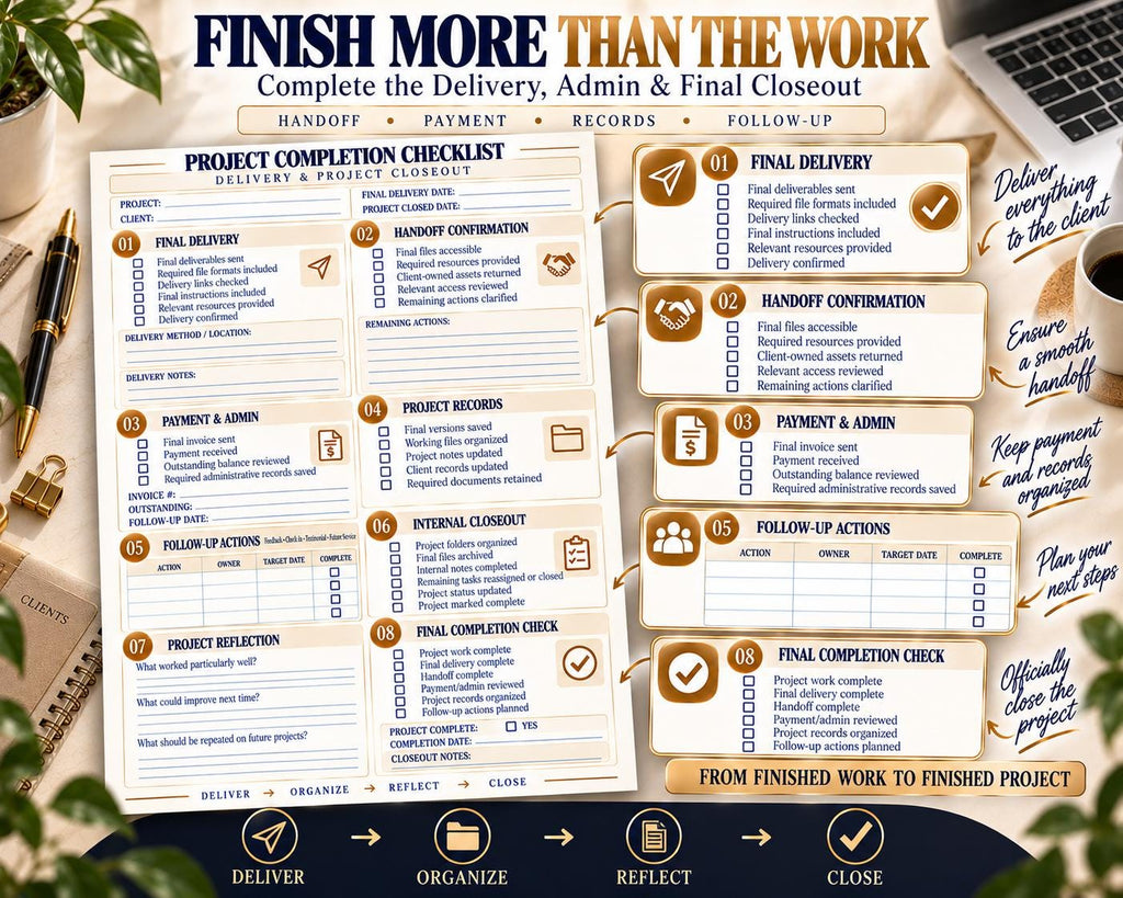 Multi-Page Project Completion Checklist — image 4 of 10